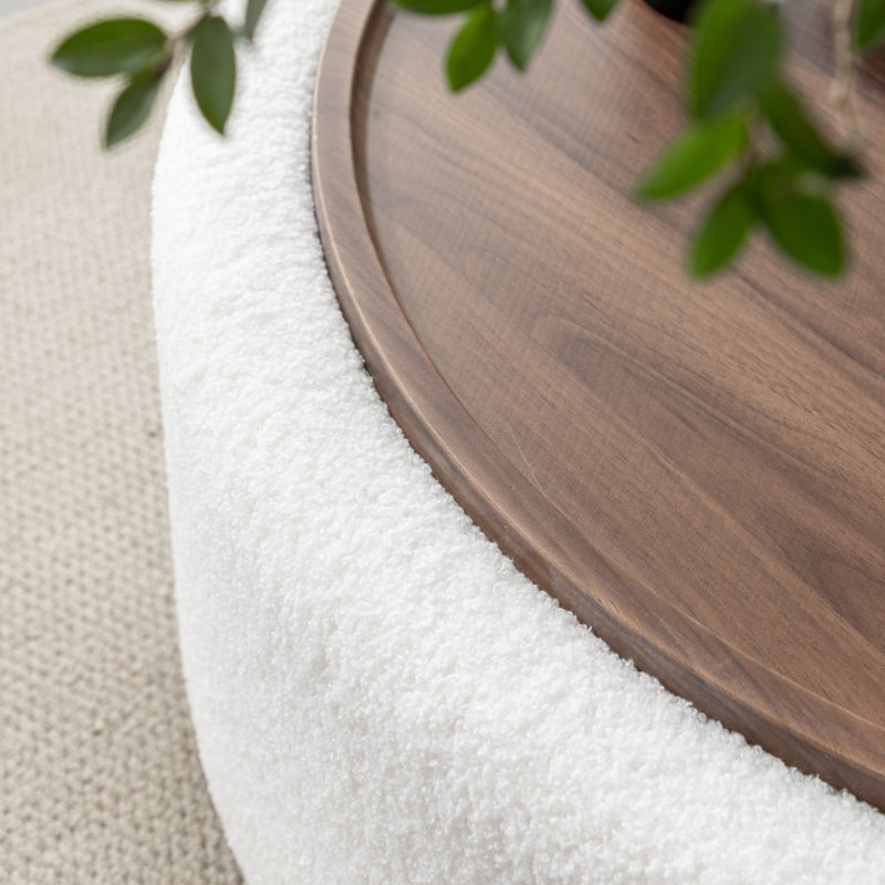Ebern Designs Pietsch Round Coffee Table with Storage | Wayfair